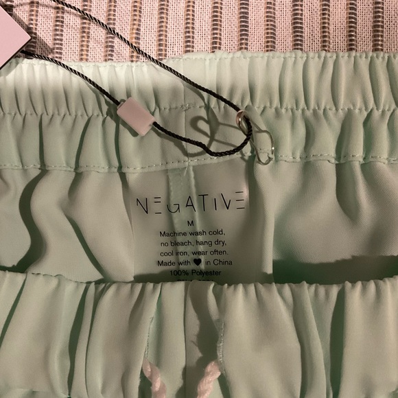 NWT Negative Underwear sea foam green shorts - Picture 2 of 2